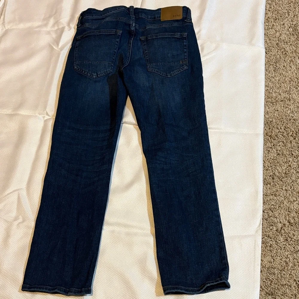 Aeropostale Men's Deep Indigo Straight Jeans  28x28
